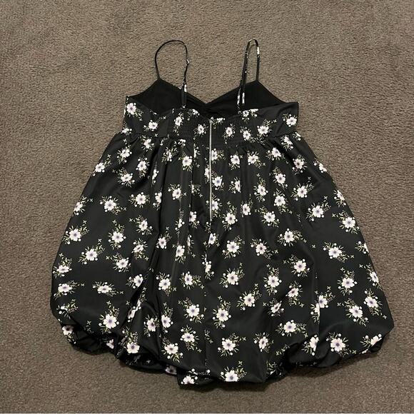 Free People In A Bubble Mini Dress In Black - Picture 5 of 9